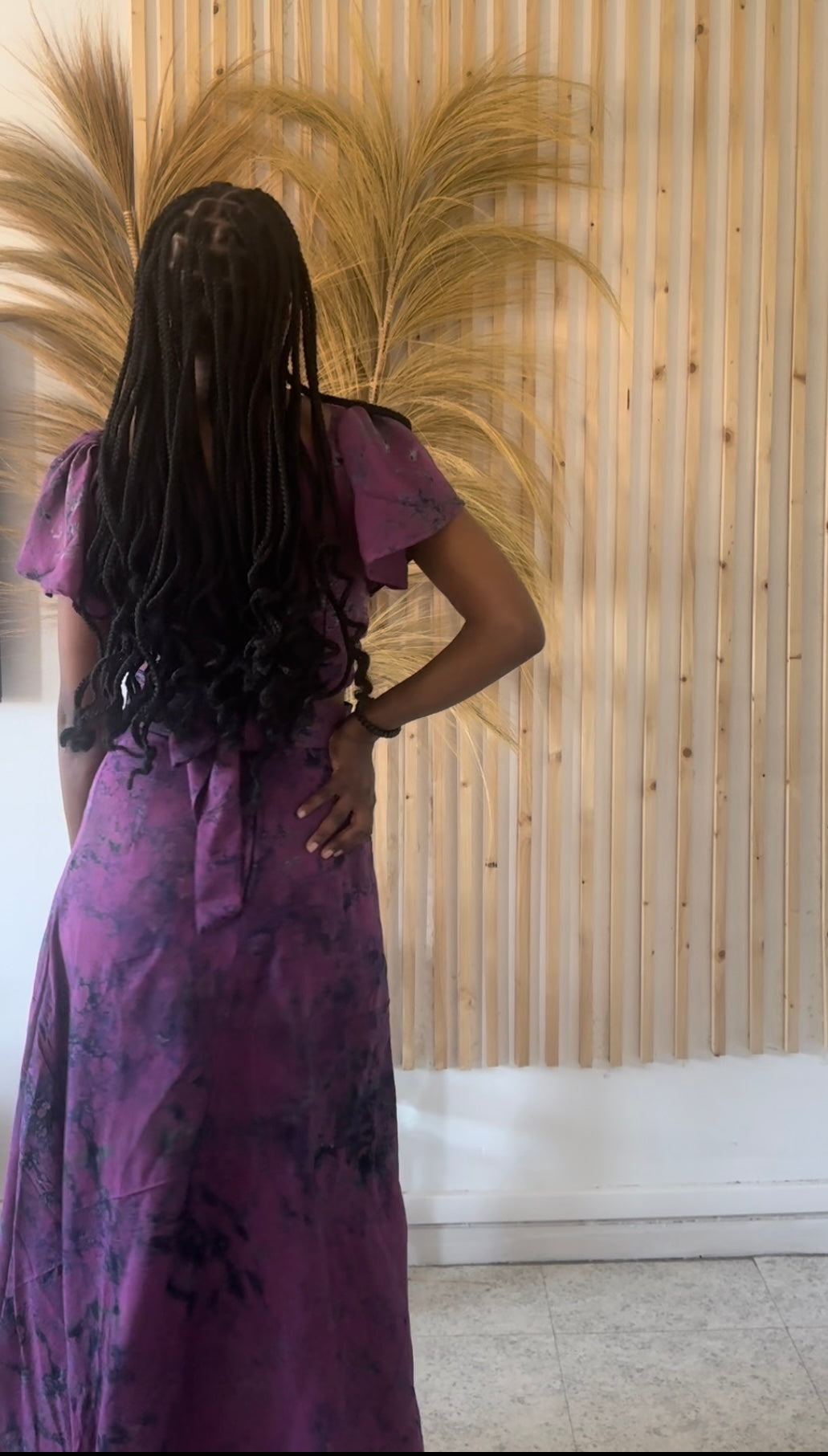 Ensemble haut cache cœur et longue jupe