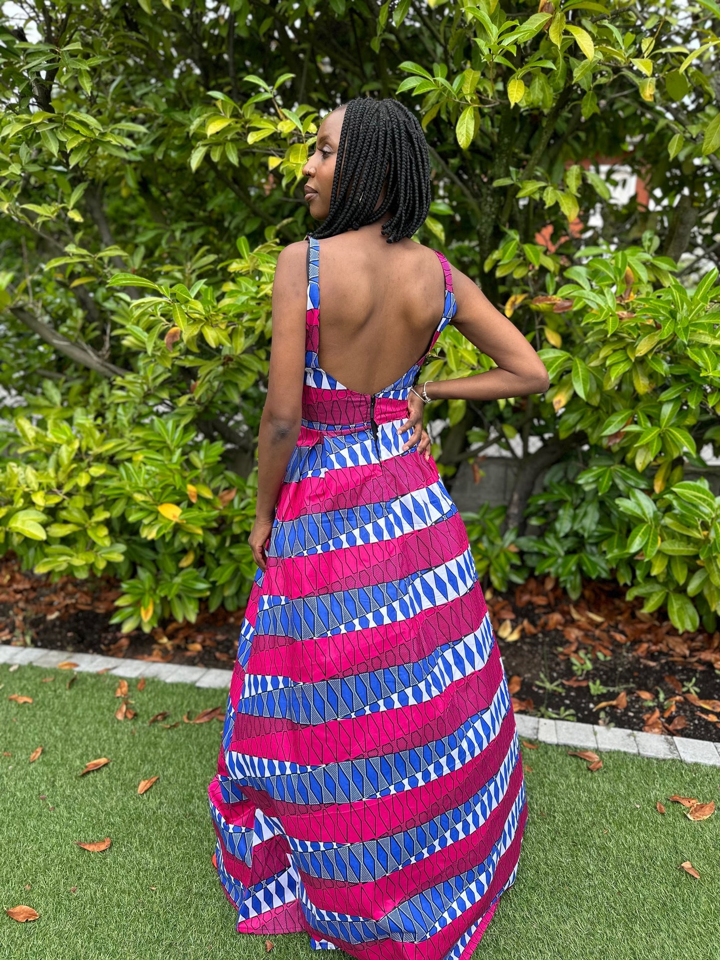 Robe longue wax dos nu