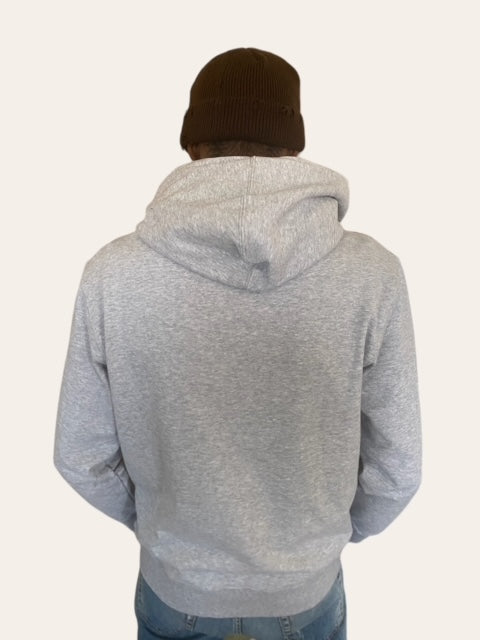 Hoodie gris imprimé lipé